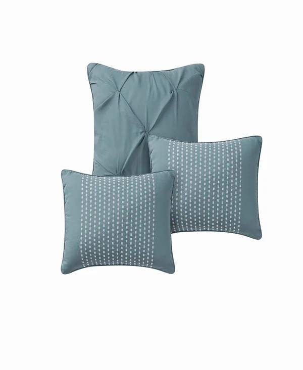 Avondale Manor Ella Pinch Pleat Comforter Set - Pink, King