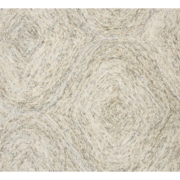 London Trellis Wool Hand-Tufted Rug (8& x 10& - Beige)