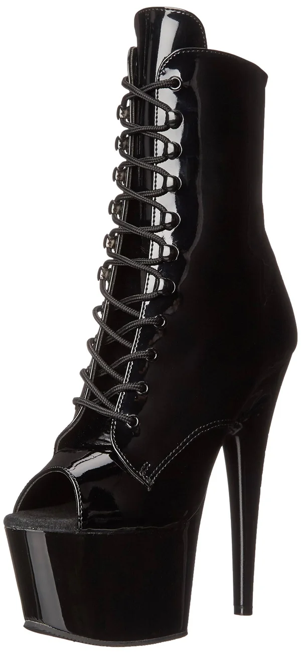 Pleaser - ADORE-1021 6 - Black Patent/Black