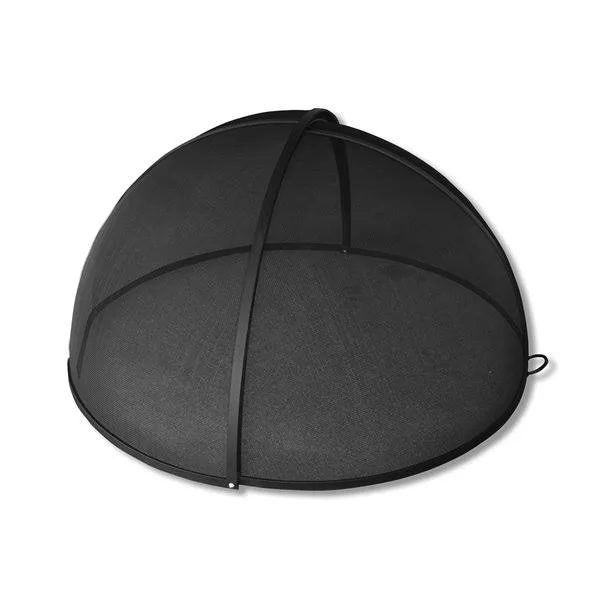Masterflame 31x22 Welded High Grade Carbon Steel Pivot Round Fire Pit Safety Screen