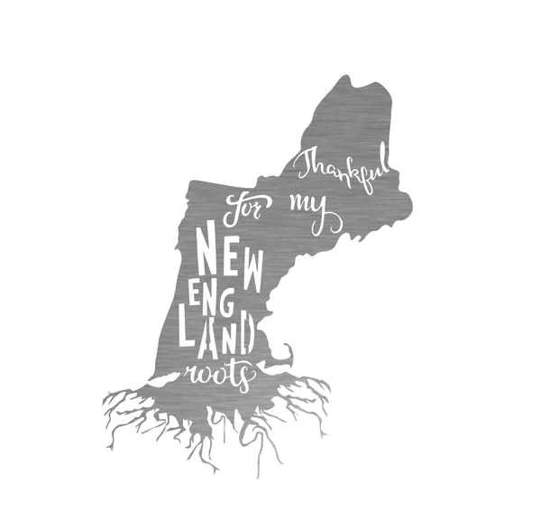 Precision Metal Art NEWENGLANDROOTS-36SS 36 in. State New England Roots Steel Laser Cut Wall Art in Shiny Natural Steel