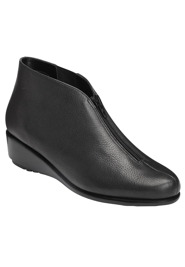 Aerosoles Women's Allowance Ankle Boot - Black LEATHER, 10