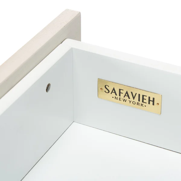 Safavieh Genevieve 2 Drawer Nightstand - Grey - White Washed