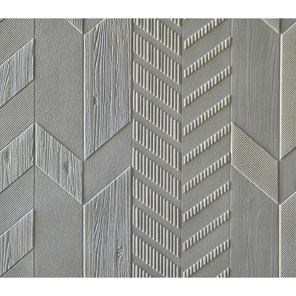 Premium Peel and Stick 3D Embossed Form Wall PANEL, 28x22x28x22/pc - LightGrey - 50pc