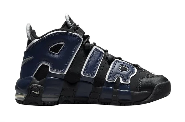 Nike Air More Uptempo GS Black Red Blue - Size 3.5 Kids
