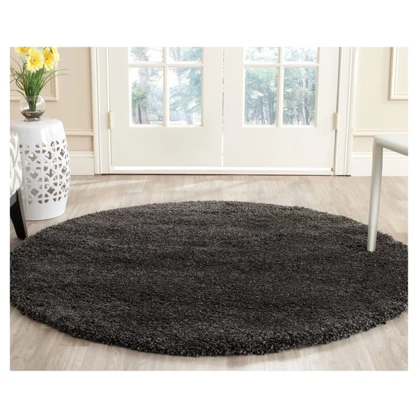 Safavieh Milan Shag Dark Grey Rug - 5&1x22 x 5&1x22 Round