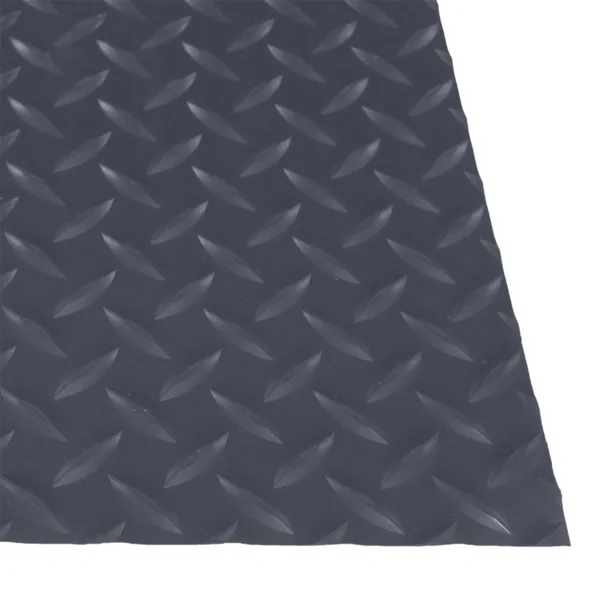 Cushion Diamond-Dekplate Gray 3 ft x 5 ft Anti-Fatigue Embossed Vinyl Mat with Solid Color Top, 9/16x22 Thick, Cactus Mat (1054