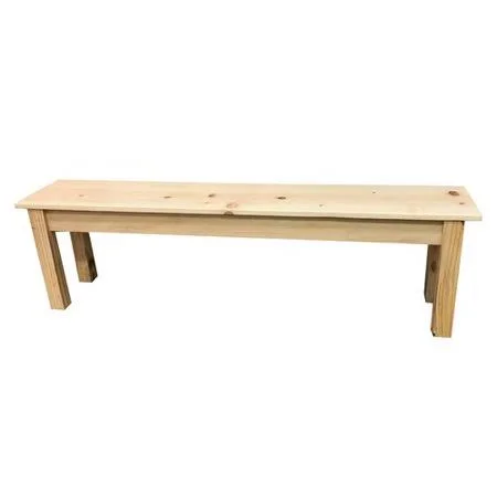 Highland Dunes Hannan Wood Bench - Beige