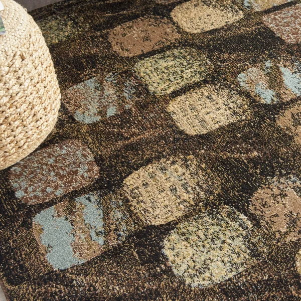 Nourison Modesto MDS01 Area Rug, Charcoal, 5&3x22 Round