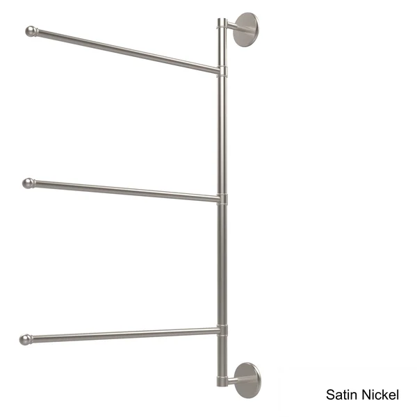 Allied Brass Prestige Skyline Collection 3 Swing Arm Vertical 28-in Towel Bar - Polished Chrome