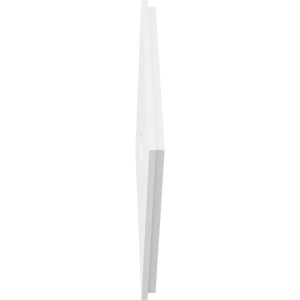 28 inchw x 18 5/8 inchh x 2 inchid x 9 3/4 inchc x 1 inchp Diamond Architectural Grade PVC Contemporary Ceiling Medallion - Two P