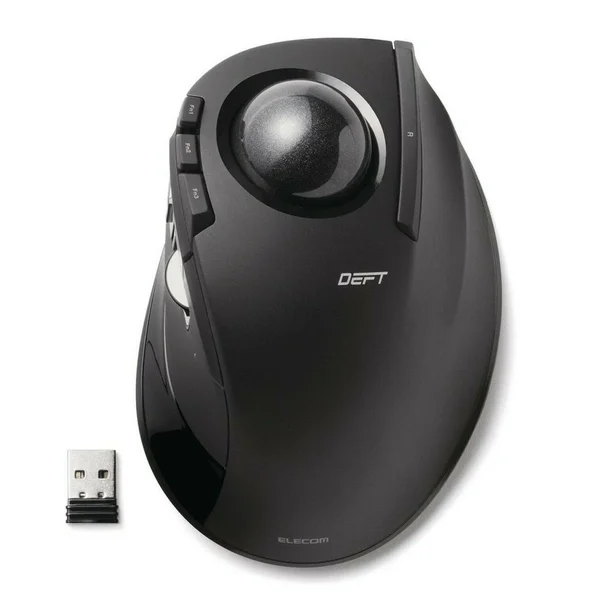 Elecom M-DT2DRBK Wireless Index Finger Trackball Mouse, EX-G Series L Size 8