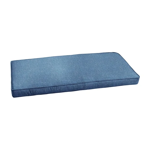 Humble + Haute Blue Indoor/ Outdoor Corded Bench Cushion - 57inx17inx2in
