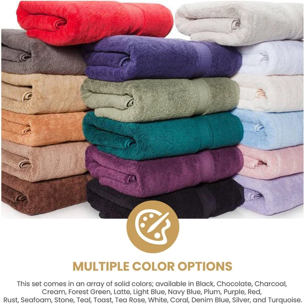 Blue Nile Mills Egyptian Cotton Solid 10-Piece Towel Set
