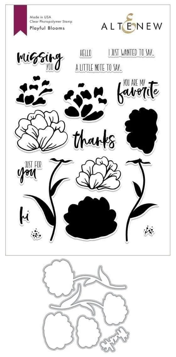 Playful Blooms Stamp & Die Set, Altenew