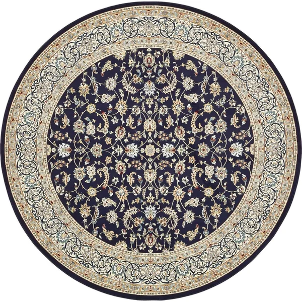 Unique Loom Leeds Narenj Area Rug - 5& 0 x 5& 0 Round - Burgundy