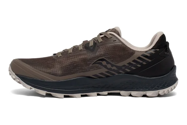 Men's Saucony Peregrine 11 Wide Gravel|Black, Size 7W