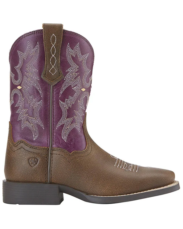 Ariat Girl's Tombstone Boots - Vintage Bomber, 13.5
