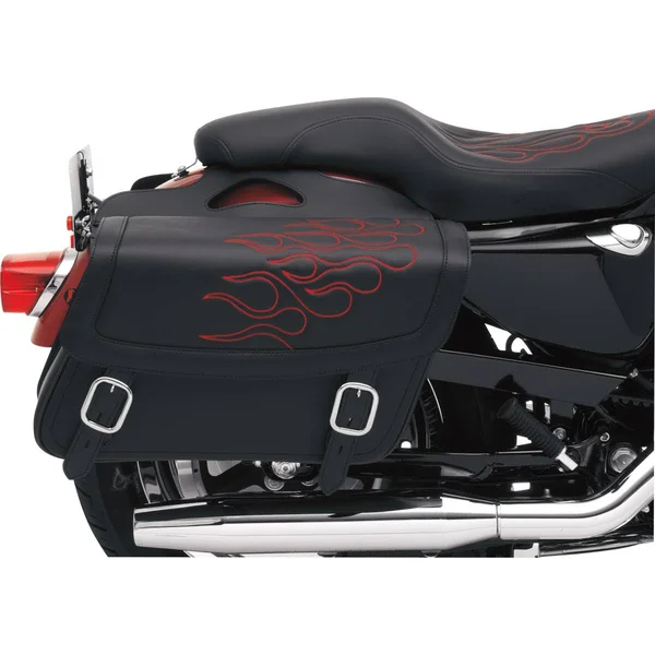 Saddlemen Highwayman Tattoo Saddlebags - Medium/Red