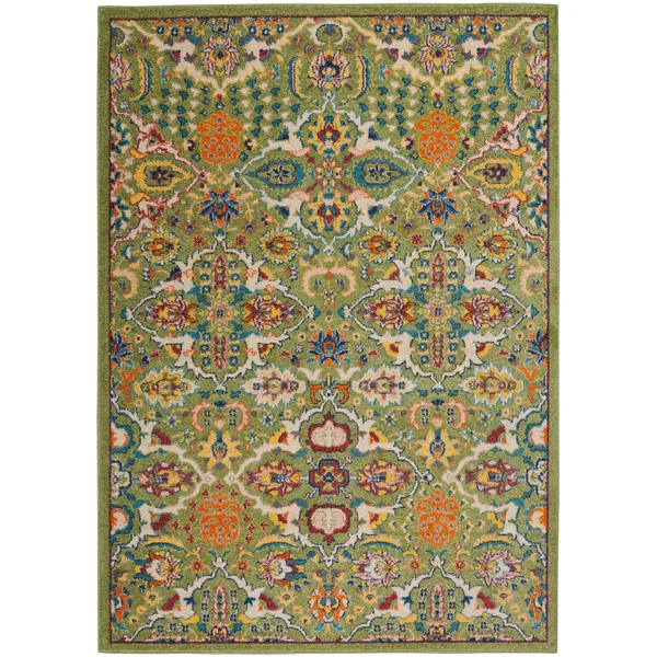 Nourison Allur ALR03 Area Rug, Navy Multicolor, 9& x 12&