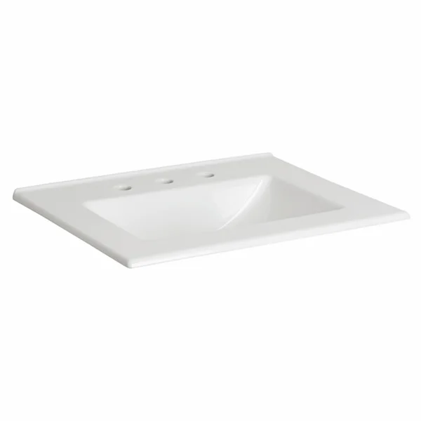 Foremost FC-2522-8W 25x22 Ceramic Vanity Top with Built-in Sink White