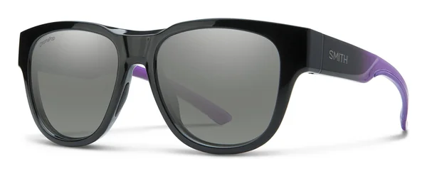 Smith Rounder 02JK-XB Violet Black Rectangular Sunglasses