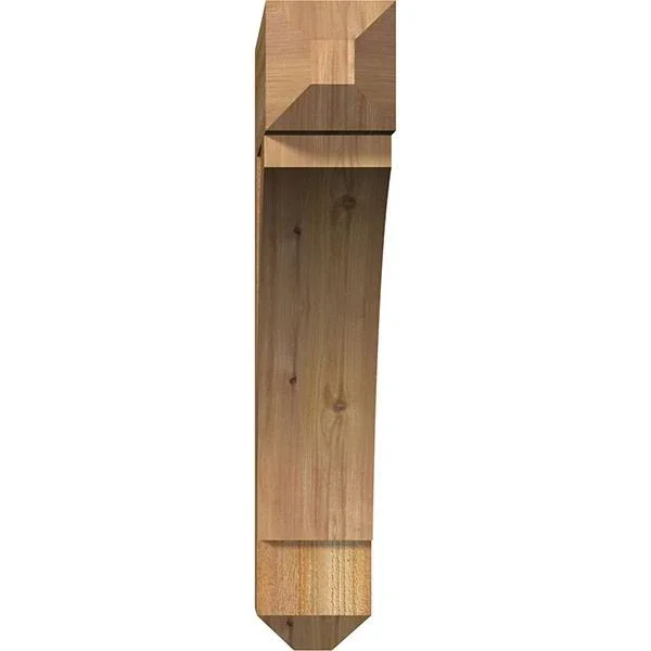 Ekena Millwork BKT06X32X32THR04RWR 6x22W x 32x22D x 32x22H Thorton Craftsman Rough Sawn BRACKET - Western Red Cedar