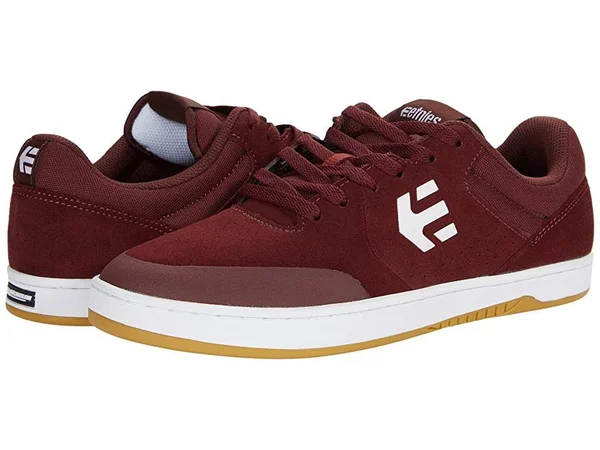 Etnies Marana Men's Skate Shoes Maroon/White : 6.5 D - Medium