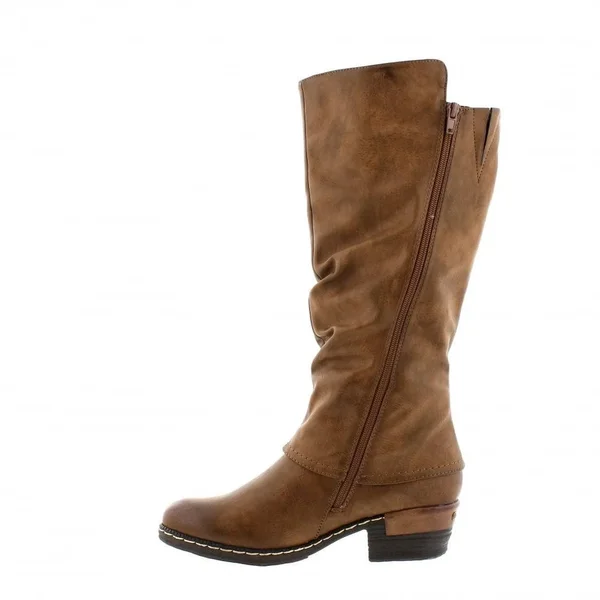 Rieker 93655-26 Womens Knee High Boots Tan 37 EU
