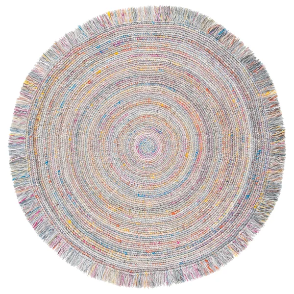 5' x 5' Round Area Rug, Yellow, Safavieh