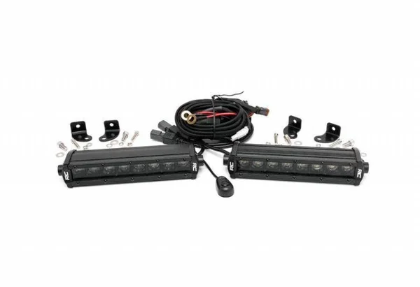 Rough Country 70728BL 8x22 Cree LED Light Bars - Pair - Black Series