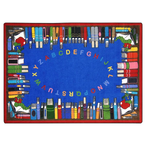 Joy Carpets Read & Learn Classroom Rug - 7&8x22 x 10&9x22 Rectangle