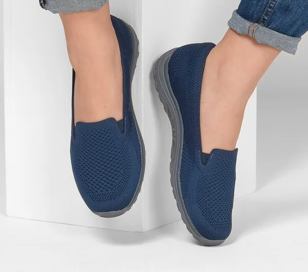 Skechers Women's Relaxed Fit Reggae Fest Enjoy Slip-On - Navy