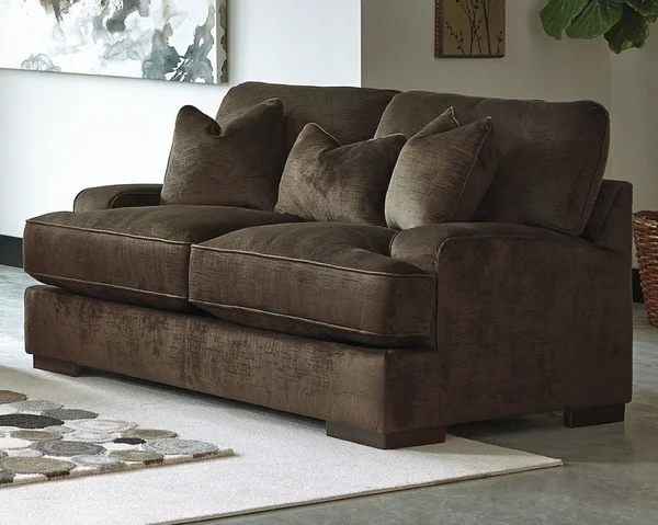 Ashley Bisenti Chocolate Loveseat 6530635
