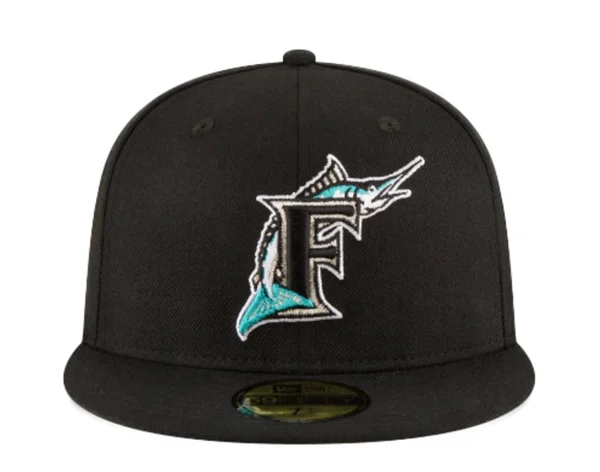 New Era Florida Marlins Black 1997 World Series Wool 59FIFTY Fitted Hat