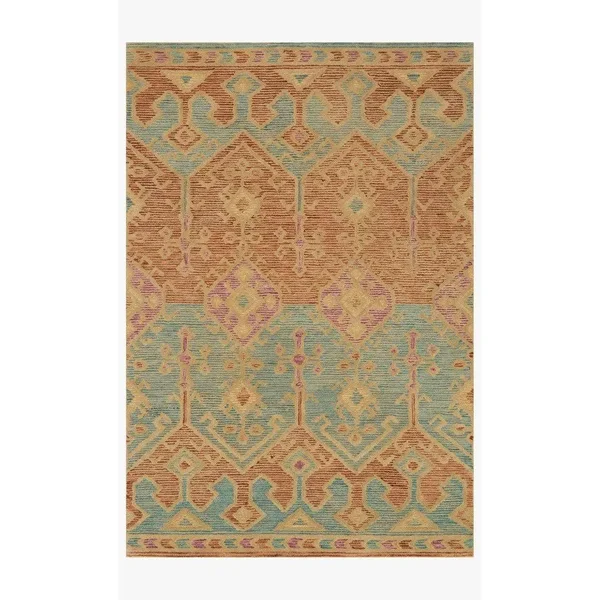 Loloi Gemology GQ-02 7&9x22 x 9&9x22 Spice, Teal Rug