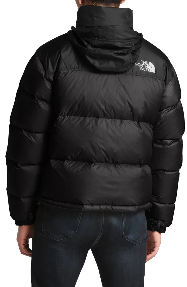 The North Face Solid Nuptse Puffer Down Jacket - Black, Large