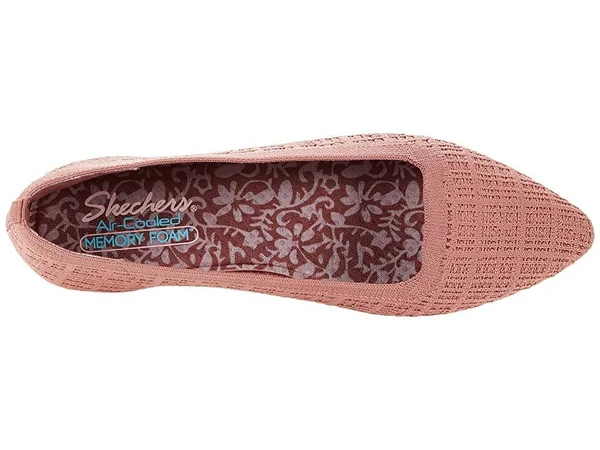 Women's Skechers Cleo Point Vegan Ballet Flat, Adult, Size: 11, Rose