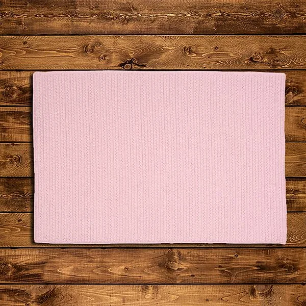 Colonial Mills Westminster Braided Rug Blush Pink - Size: 7 x 9 ft.