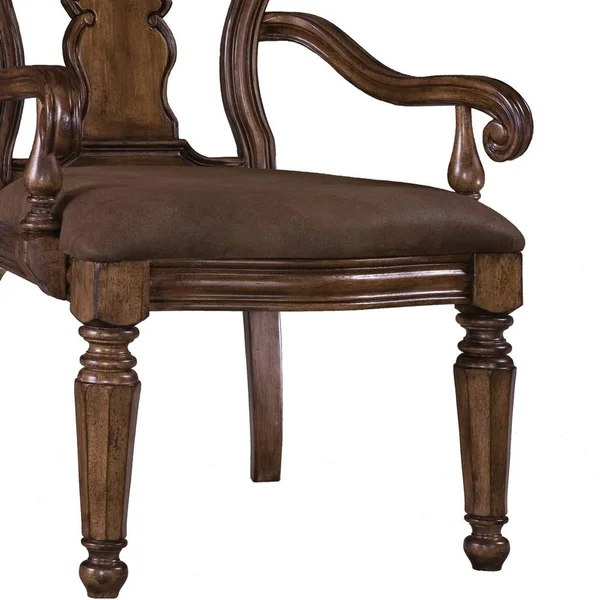 Pulaski San Mateo Carved Back Arm Chair