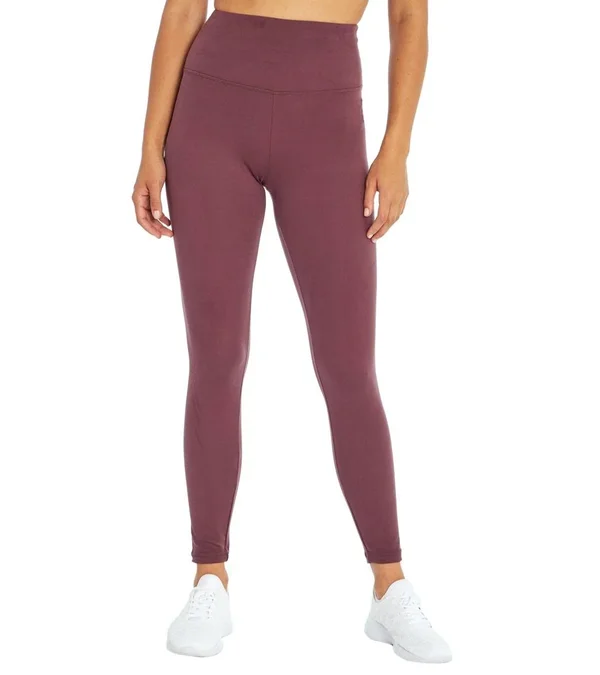 Balance Collection Women's Easy Ankle Yoga Leggings - Plum Wine X-Large, Cotton