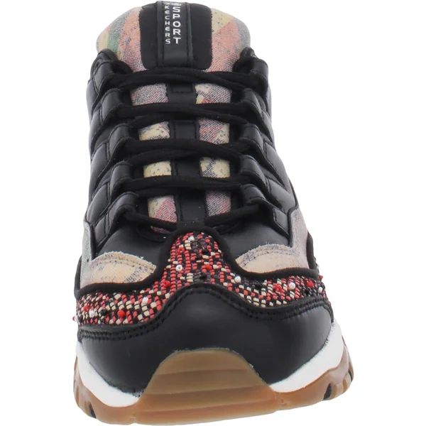 Skechers Womens Energy-Pure Serenity Leather Sneakers Black 10 Medium (B - M)