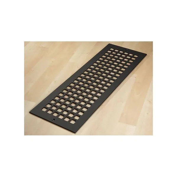 Reggio Registers G824-Snh Grid Series 22 inch x 6 inch Floor Grille, Black