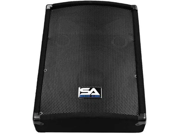 Seismic Audio New 12x22 Wedge Floor Monitor Titanium Horn - SA-12MTSingle