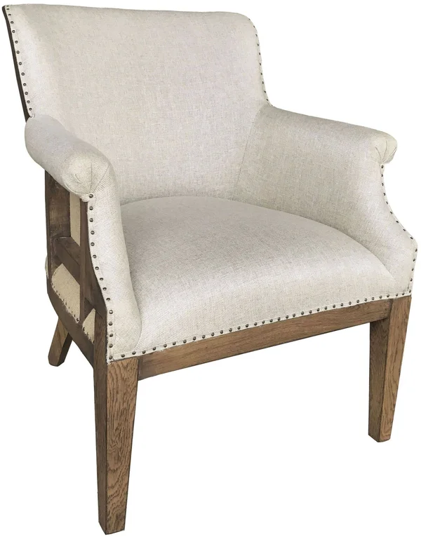 Deconstructed Arm Chair - Linen - White