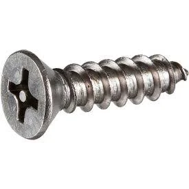 GoVets, Tamperproof Screw Co Inc #14 x 1-3/4x22 Security Sheet Metal Screw - Flat Phillips Head - 18-8 Stainless Steel - Pkg of