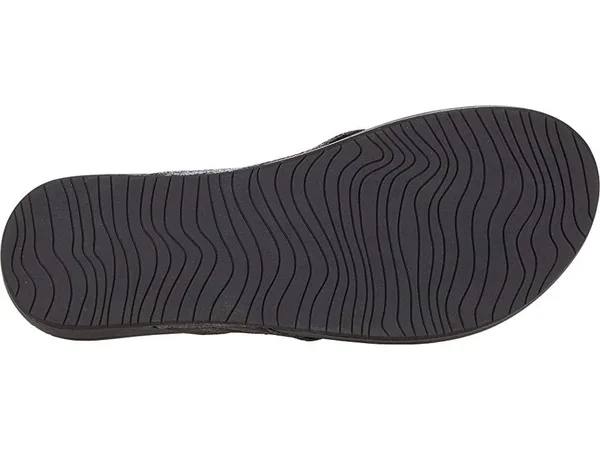 Women's Reef Ortho-Spring Flip Flop - Size: 11, Black
