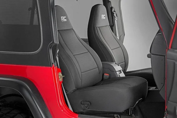 Rough Country 91001 Jeep Wrangler TJ Neoprene Seat Cover Set