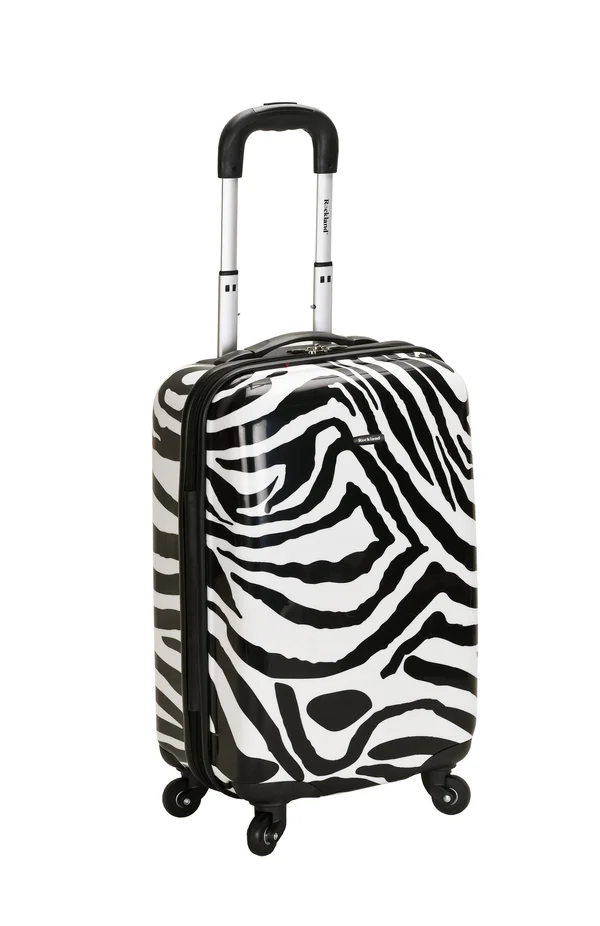 Rockland 20 in. Polycarbonate Carry-On - Zebra