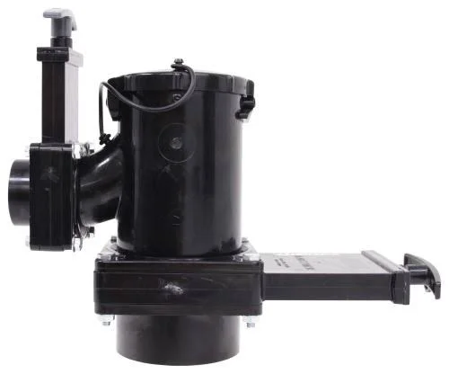 Double RV Waste Valves - Sanitation Tee - Rotating - 3x22 Spigot and 1-1/2x22 Spigot T18B